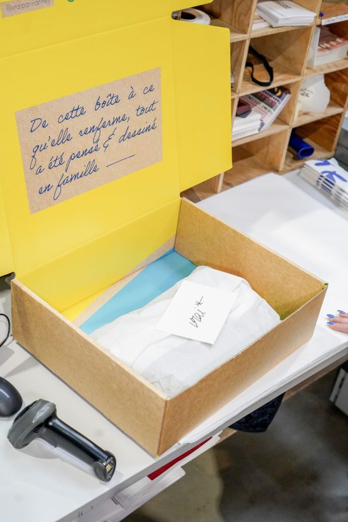 Focus sur un emballage personnalisé de nos clients.